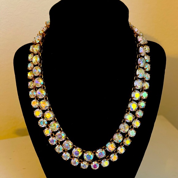 J Crew Iridescent Statement Necklace 